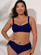 Plus Size Twist Front Tied Bikini Swimsuit