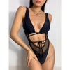 snakeskin monokini Hollow out one piece swimsuit